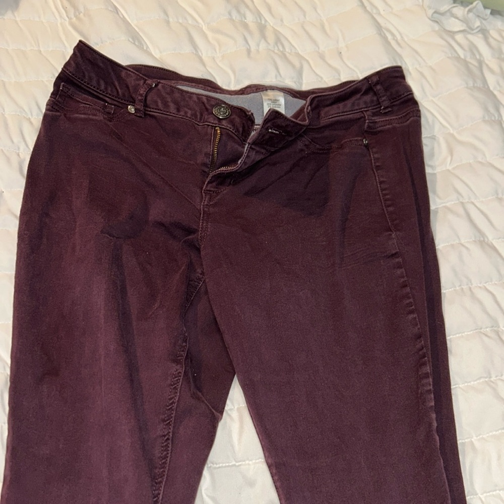 Large Maurices purple jeans